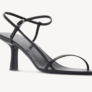 The Row - Bare Sandal Black in Leather